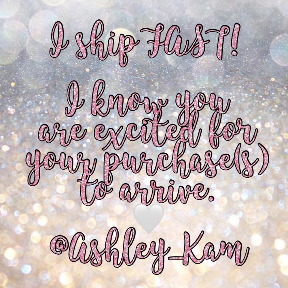 I ship FAST! 
@Ashley_Kam